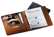 Leather Zippered 3 Ring Binders